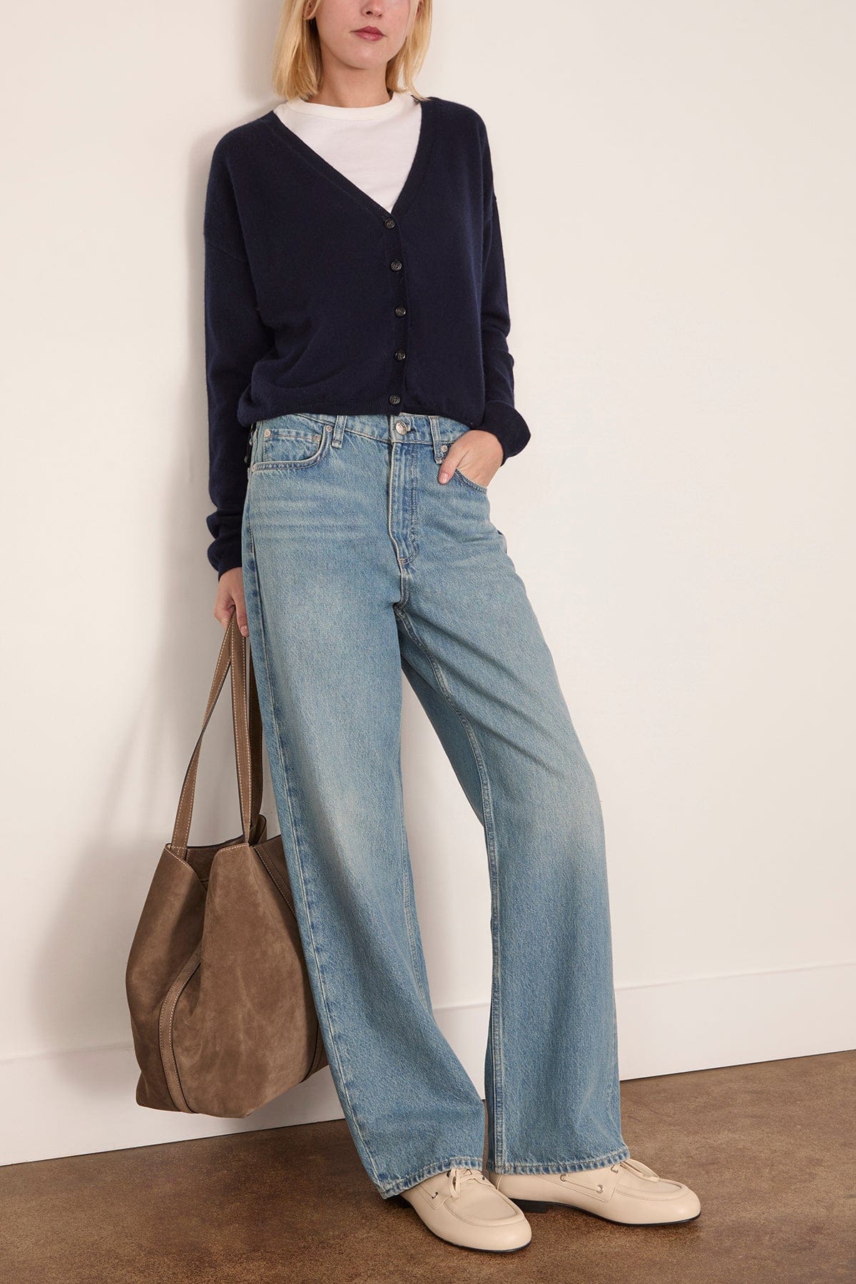 Abby Cardigan in Navy - Image 2