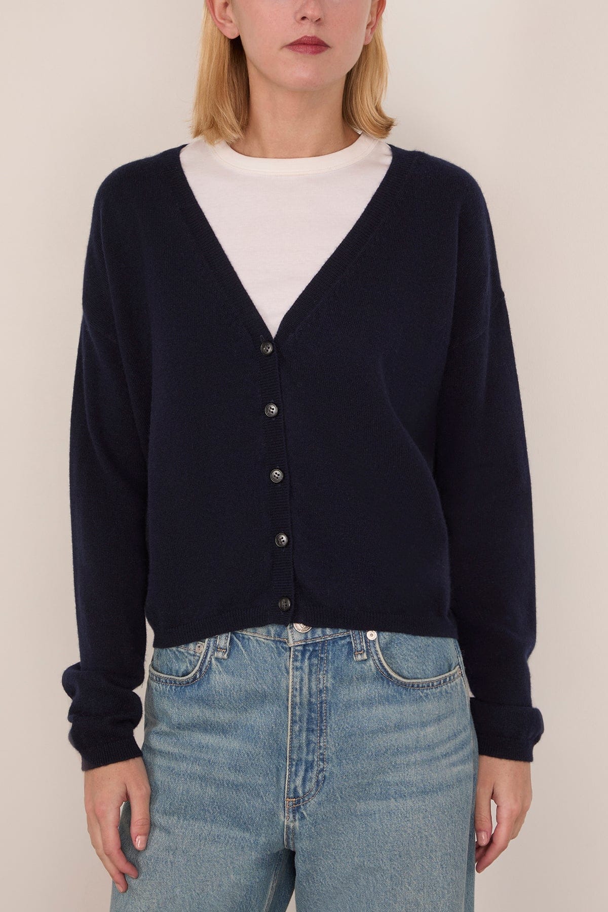 Abby Cardigan in Navy - Image 3