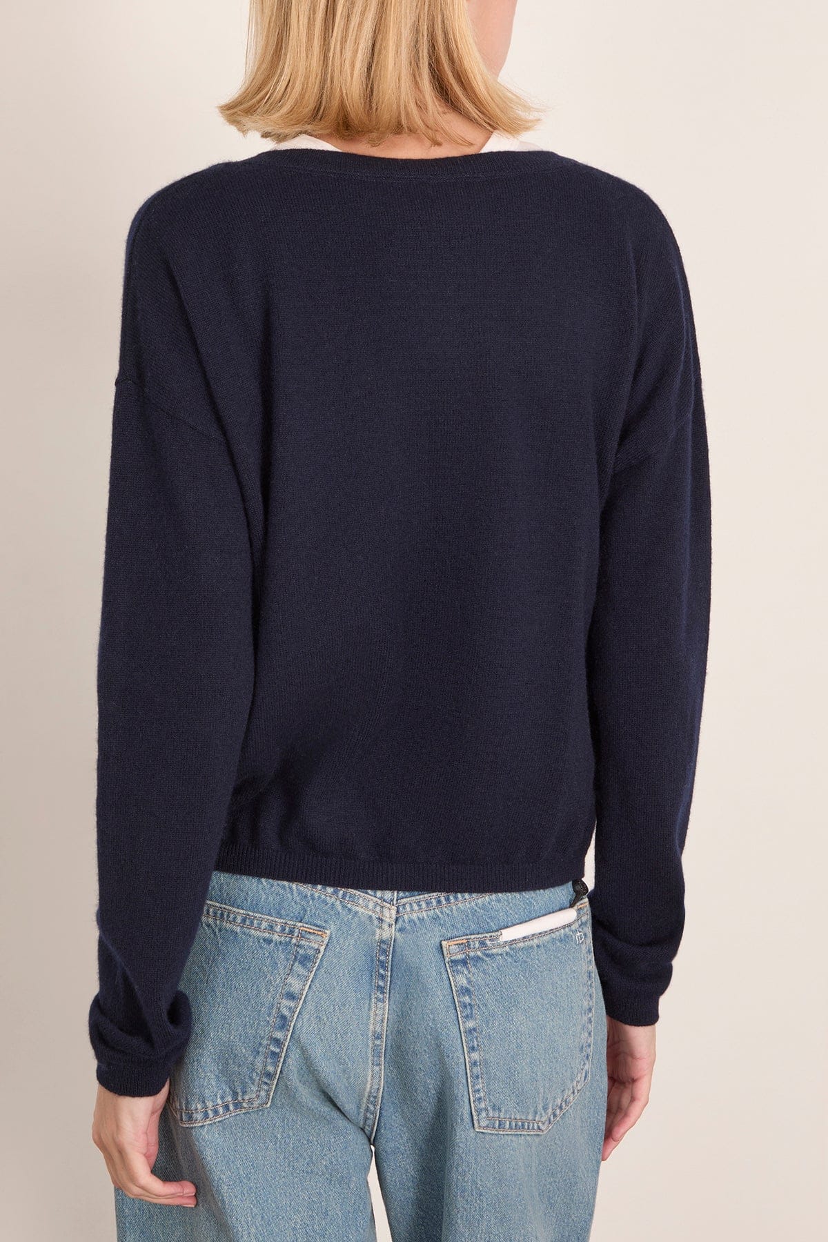 Abby Cardigan in Navy - Image 4