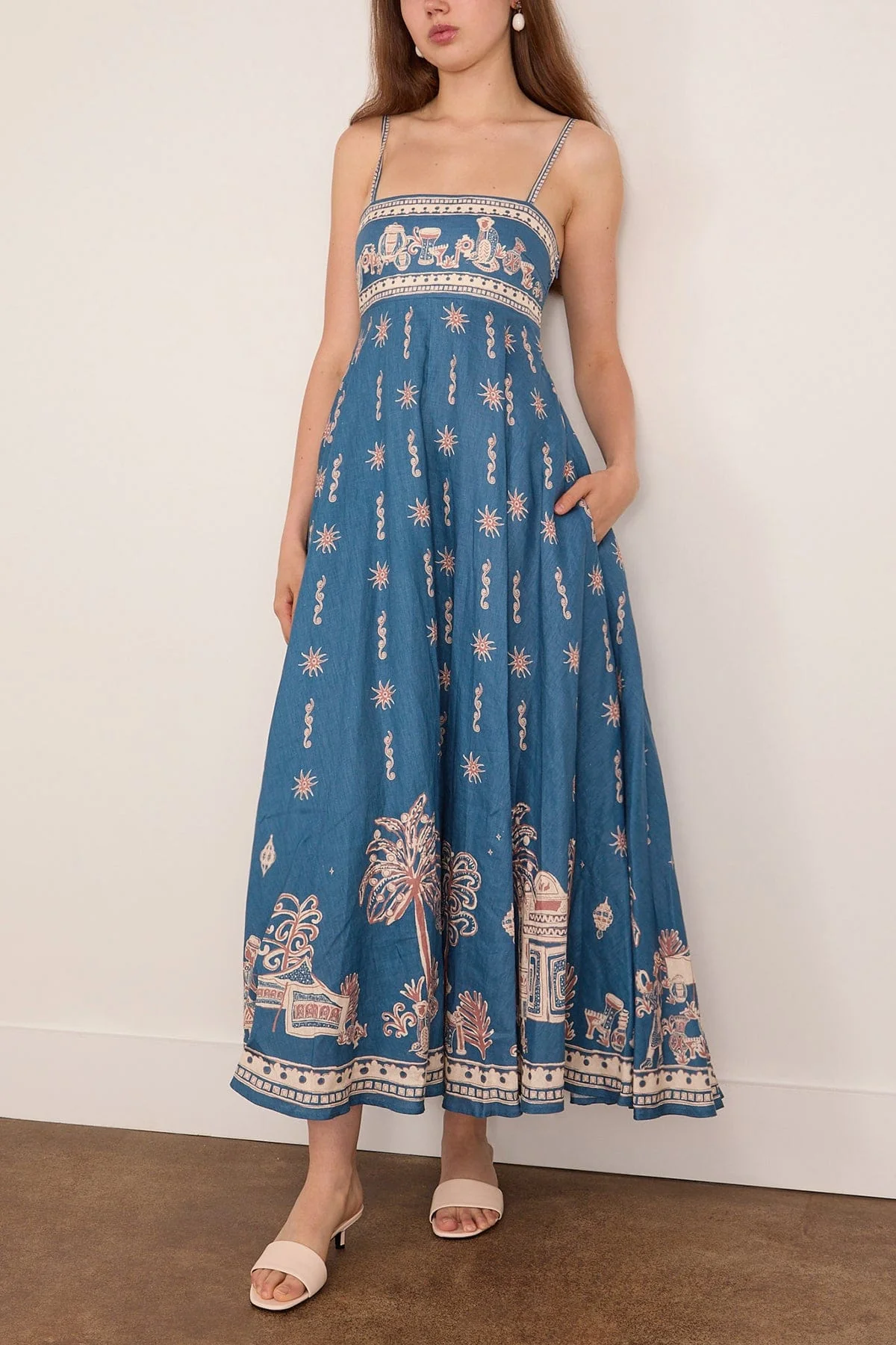 Acacia Sundress in Blue - Image 3