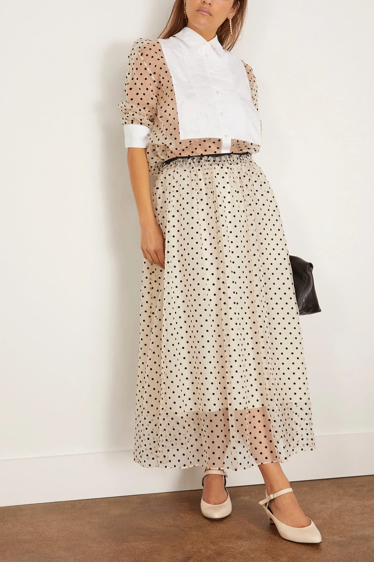 Ainsley Skirt in Cream/Black Multi - Image 2