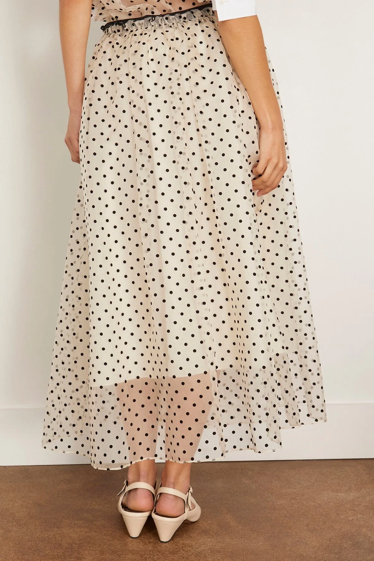 Ainsley Skirt in Cream/Black Multi - Image 4