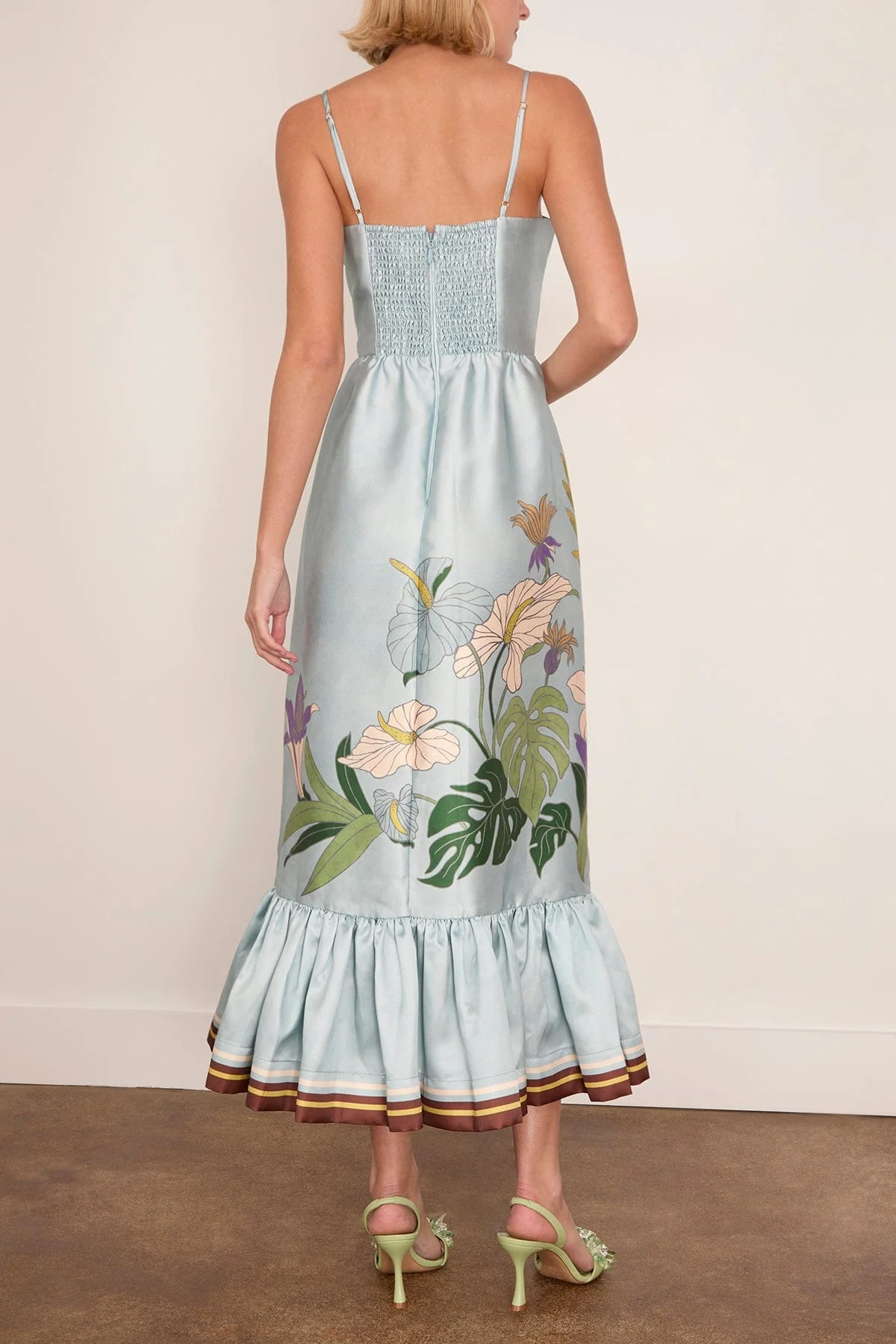 Alfie Midi Dress in Ice Blue - Image 4
