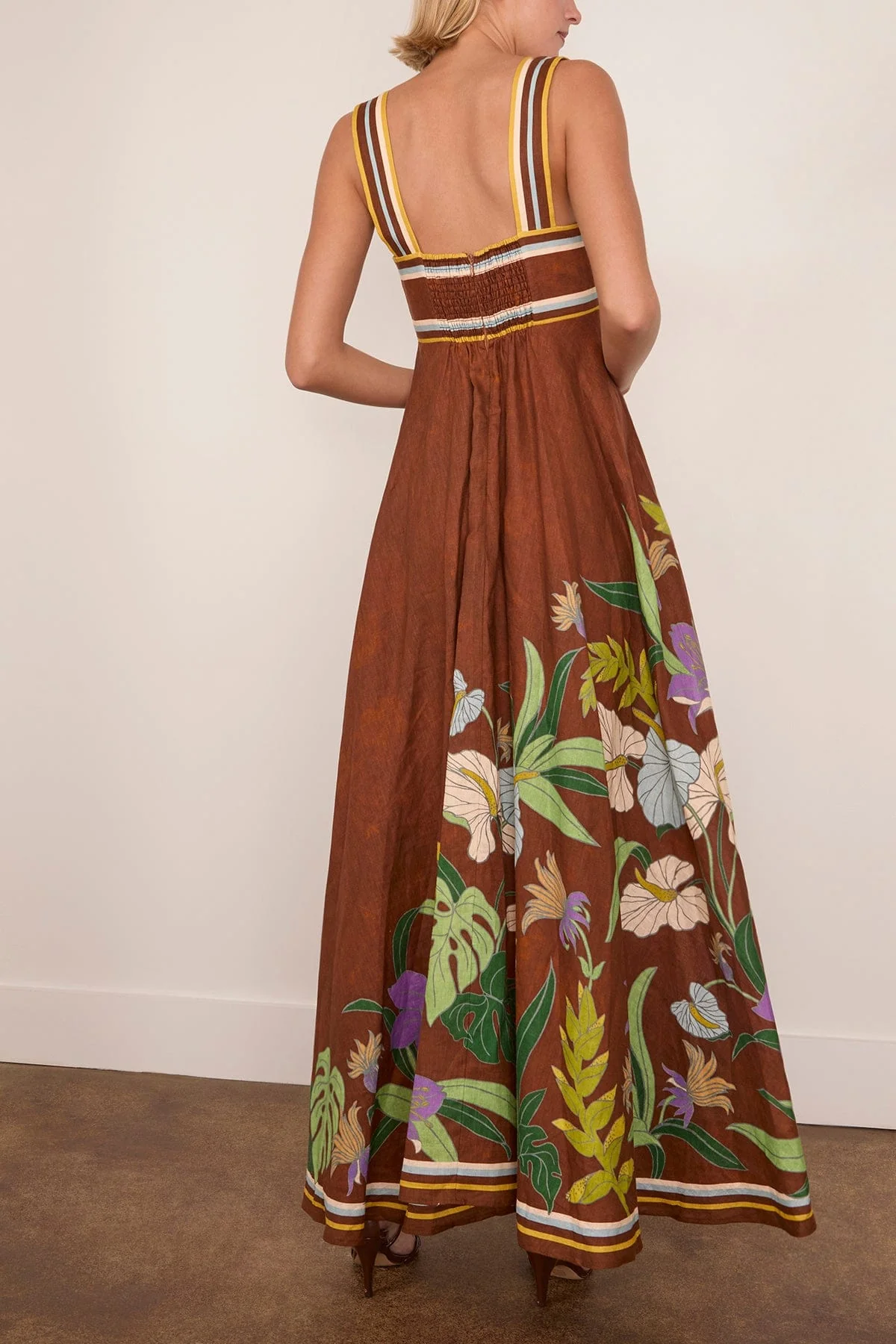 Alfie Twist Sundress in Chocolate - Image 4