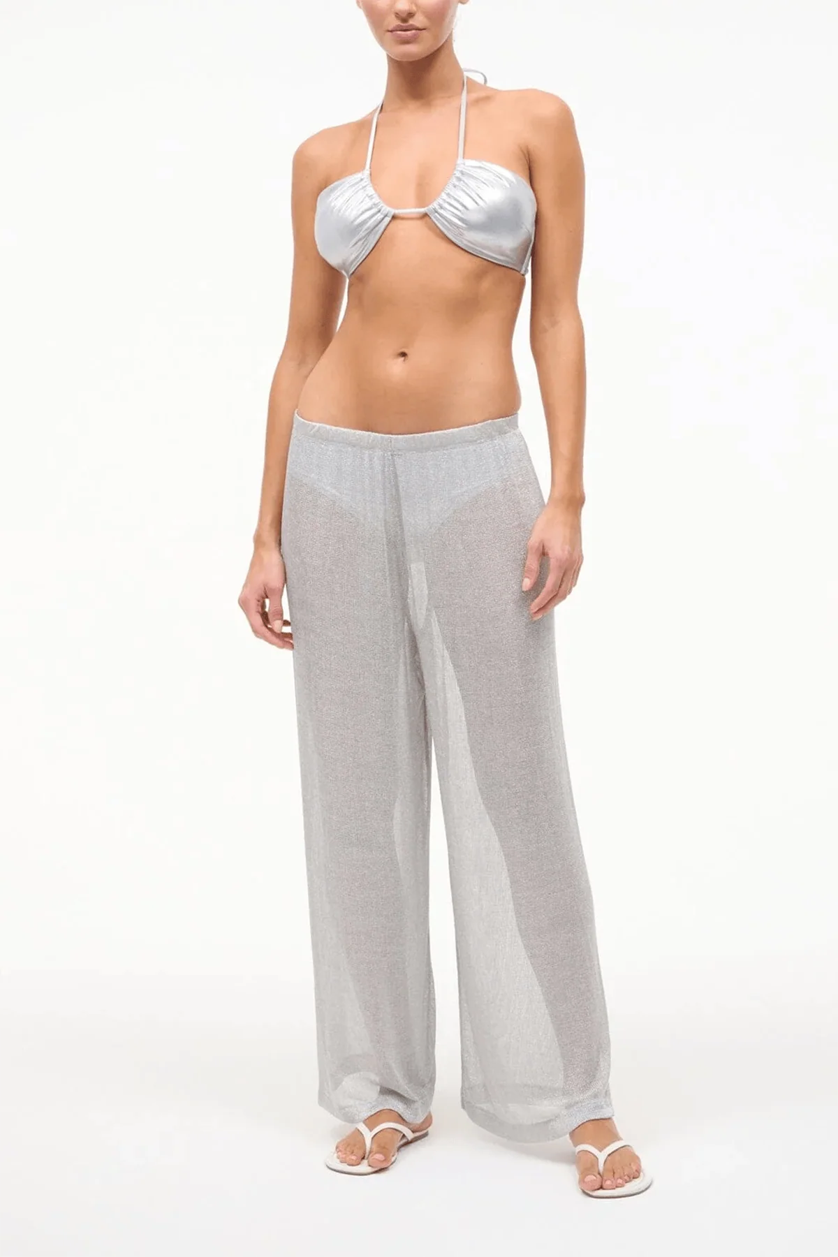 Ali Pant in Silver - Image 2
