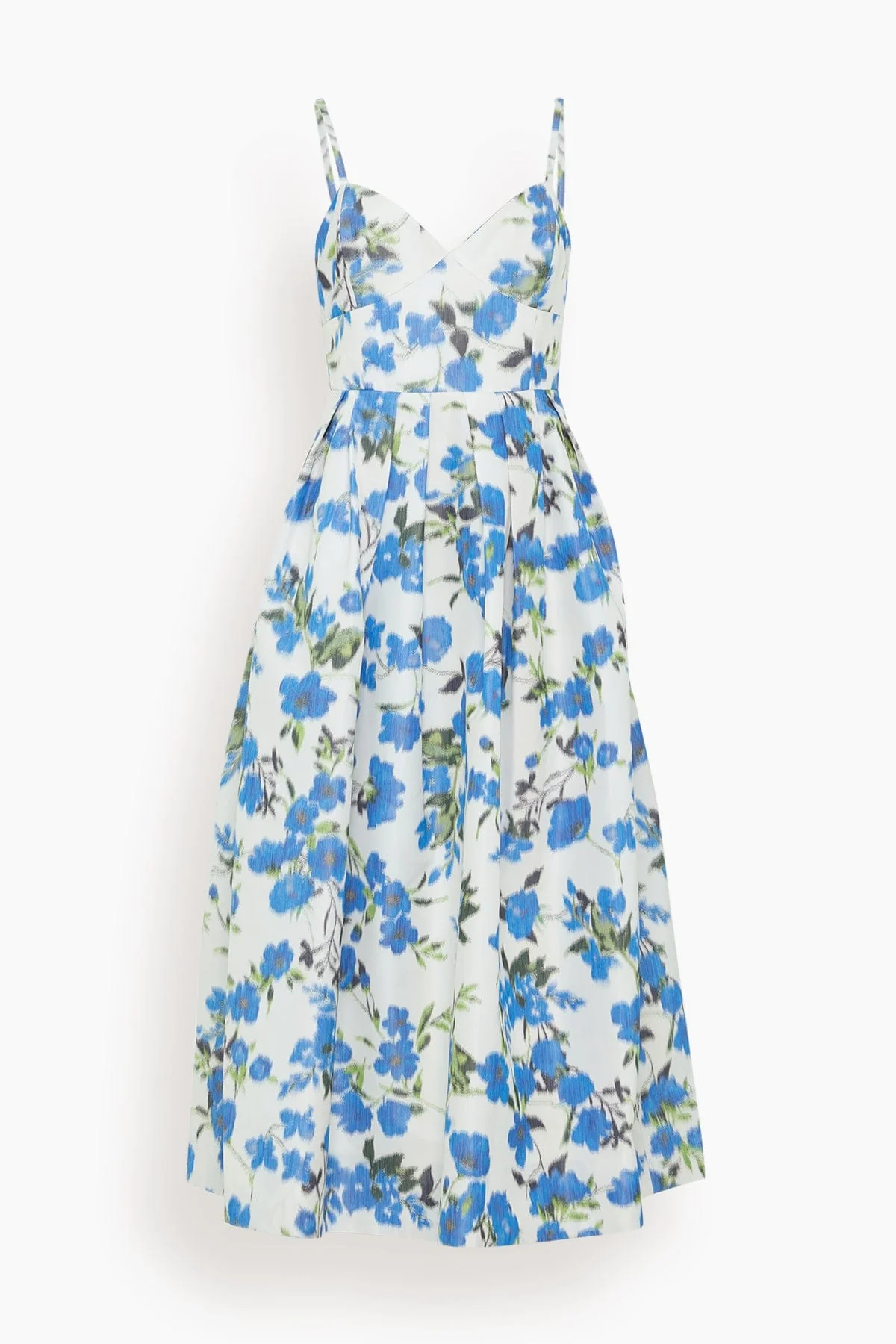 Annette Dress in Ivory/Bellflower Multi