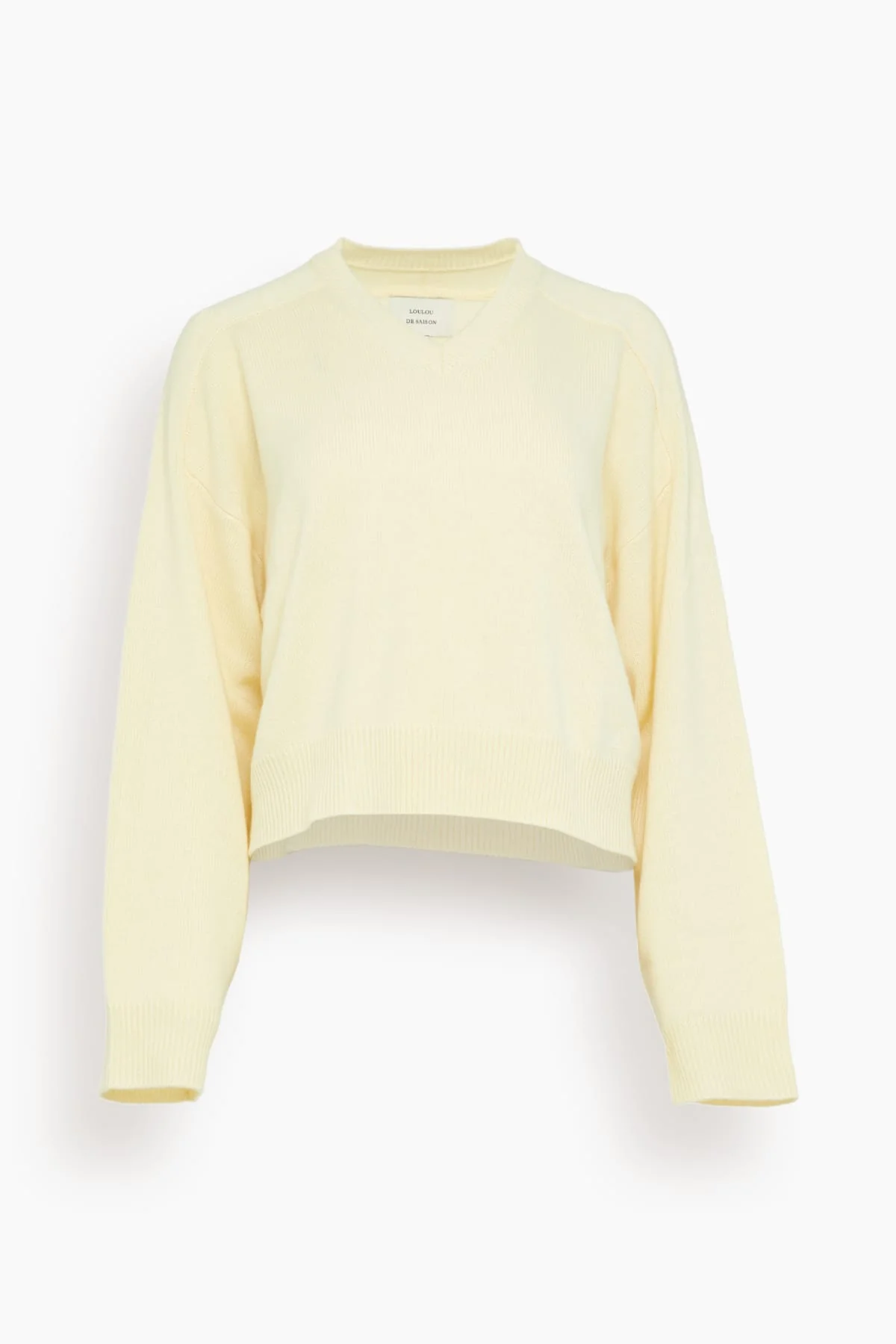 Anzor V-Neck Sweater in Butter