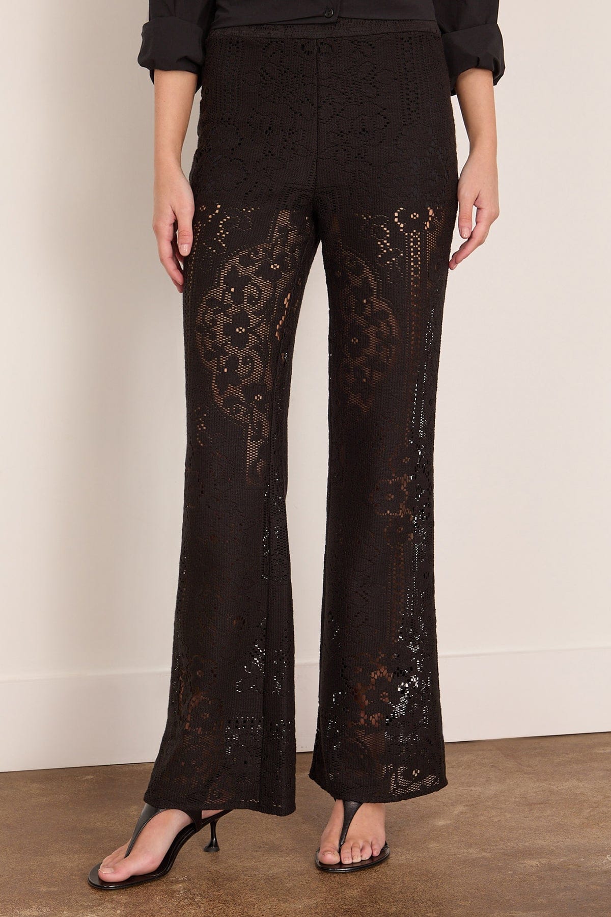 Arianna Lace Pants in Black - Image 3