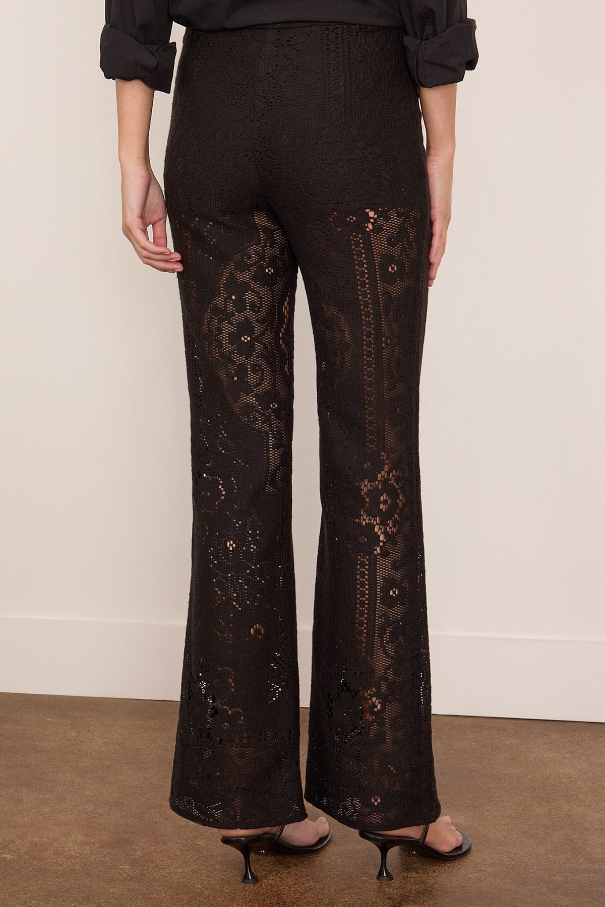 Arianna Lace Pants in Black - Image 4