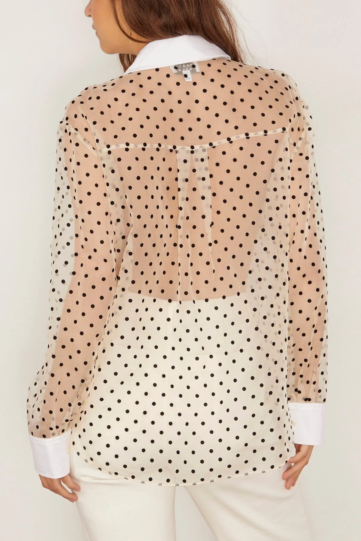 Arielle Top in Cream/Black/Optic White Multi - Image 4