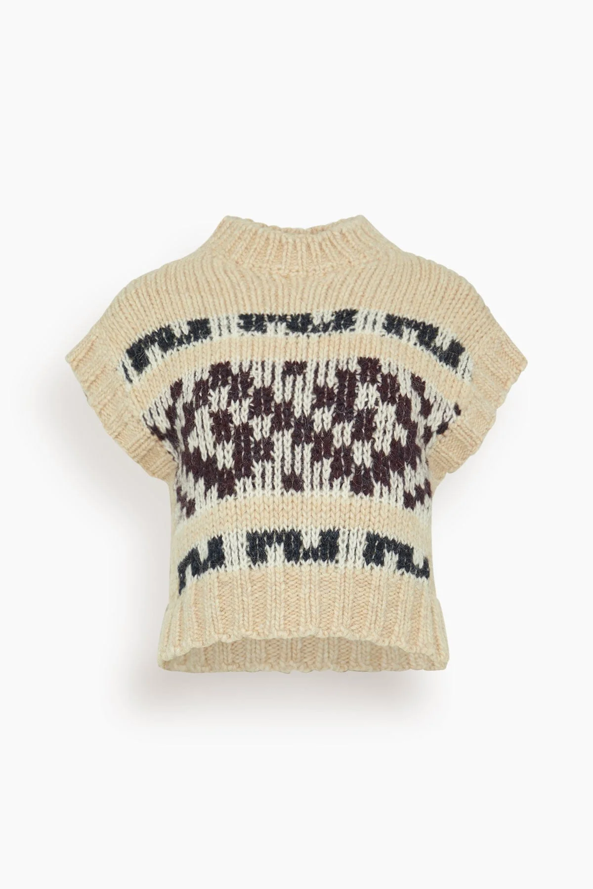 Attica Jacquard Vest in Honey
