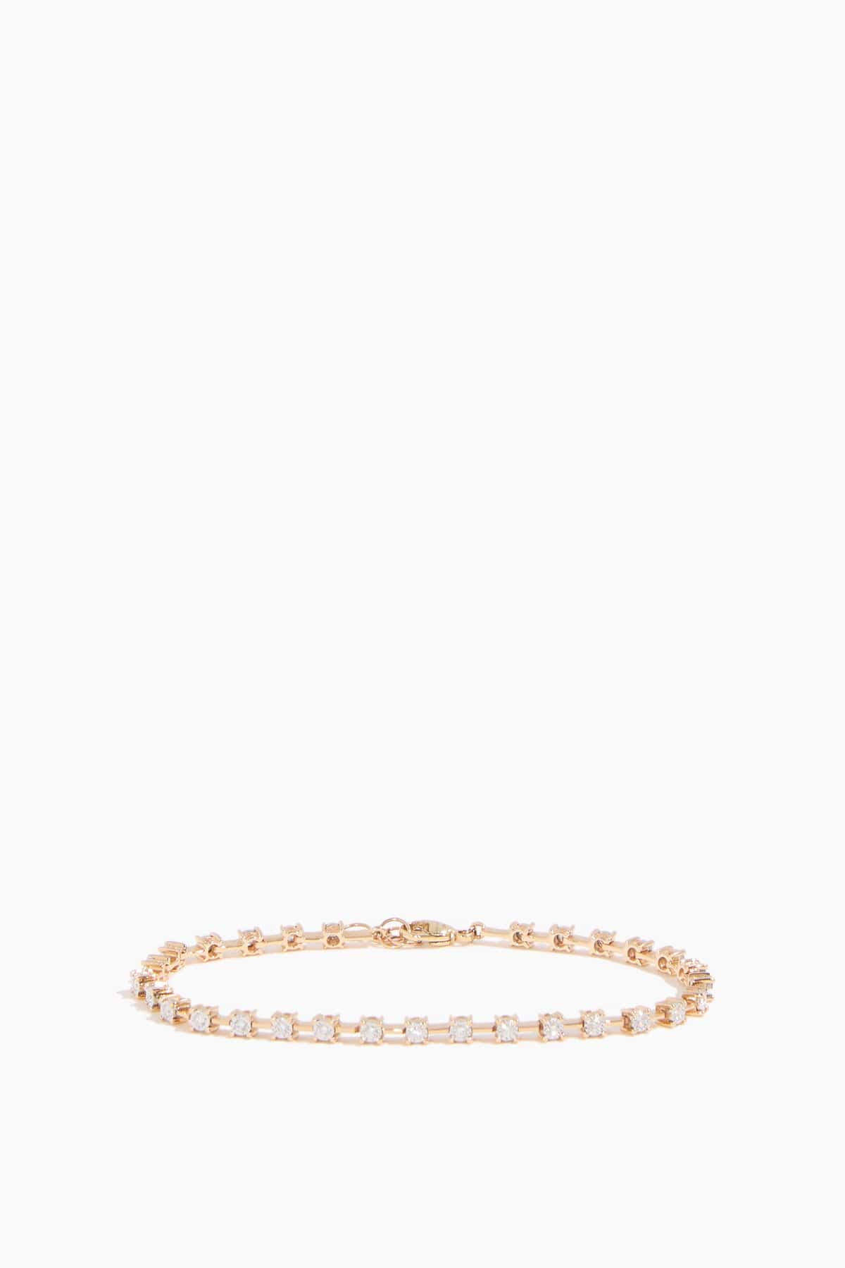 Ava Bea Interval Tennis Bracelet in 14k Yellow Gold