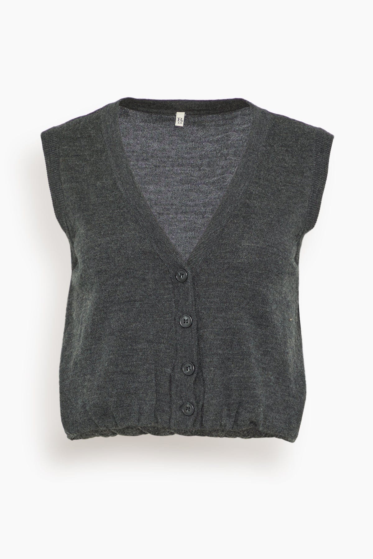 Balloon Vest in Charcoal