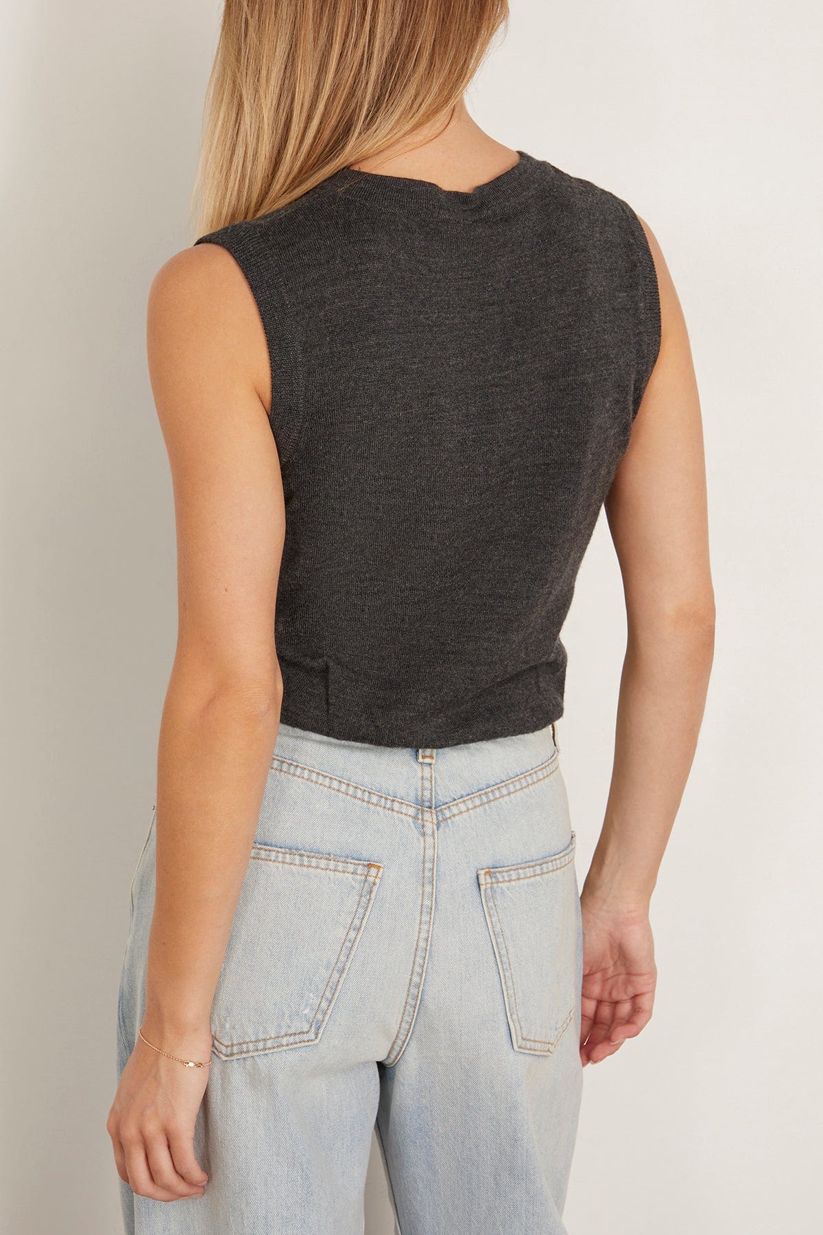 Balloon Vest in Charcoal - Image 4