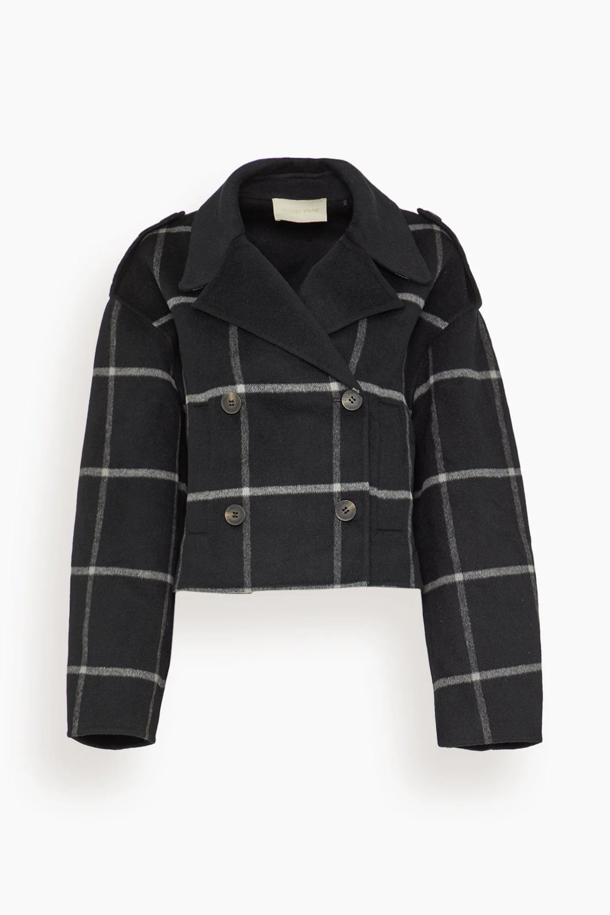 Beran Coat in Noir/Blanc