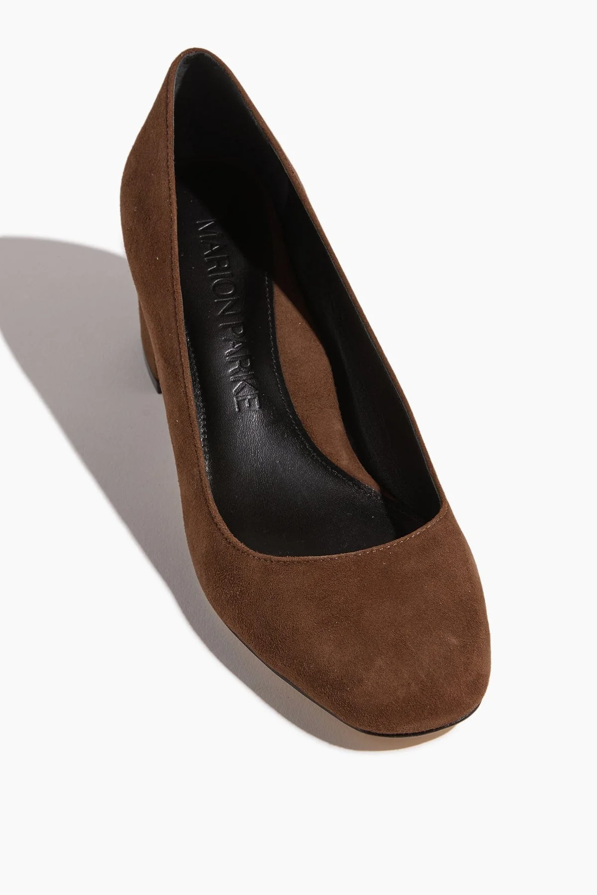 Block Heel Pump 60 in Mocha - Image 4