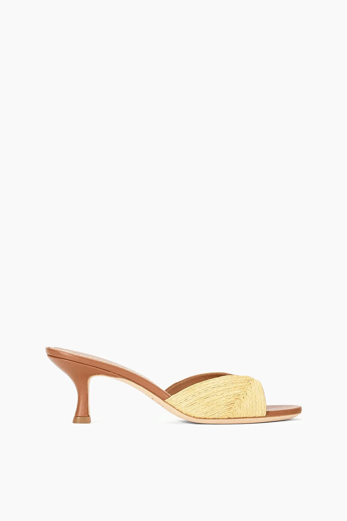 Brigitte Mule in Natural Raffia