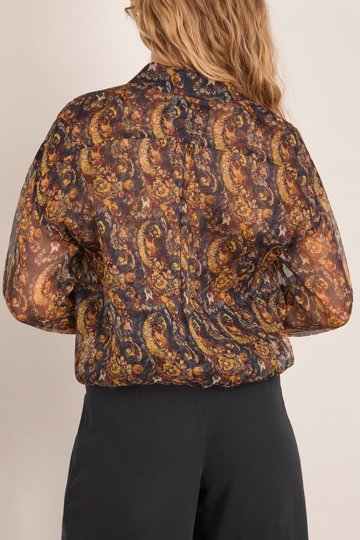 Bubble Shirt in Multicolor Paisley - Image 4