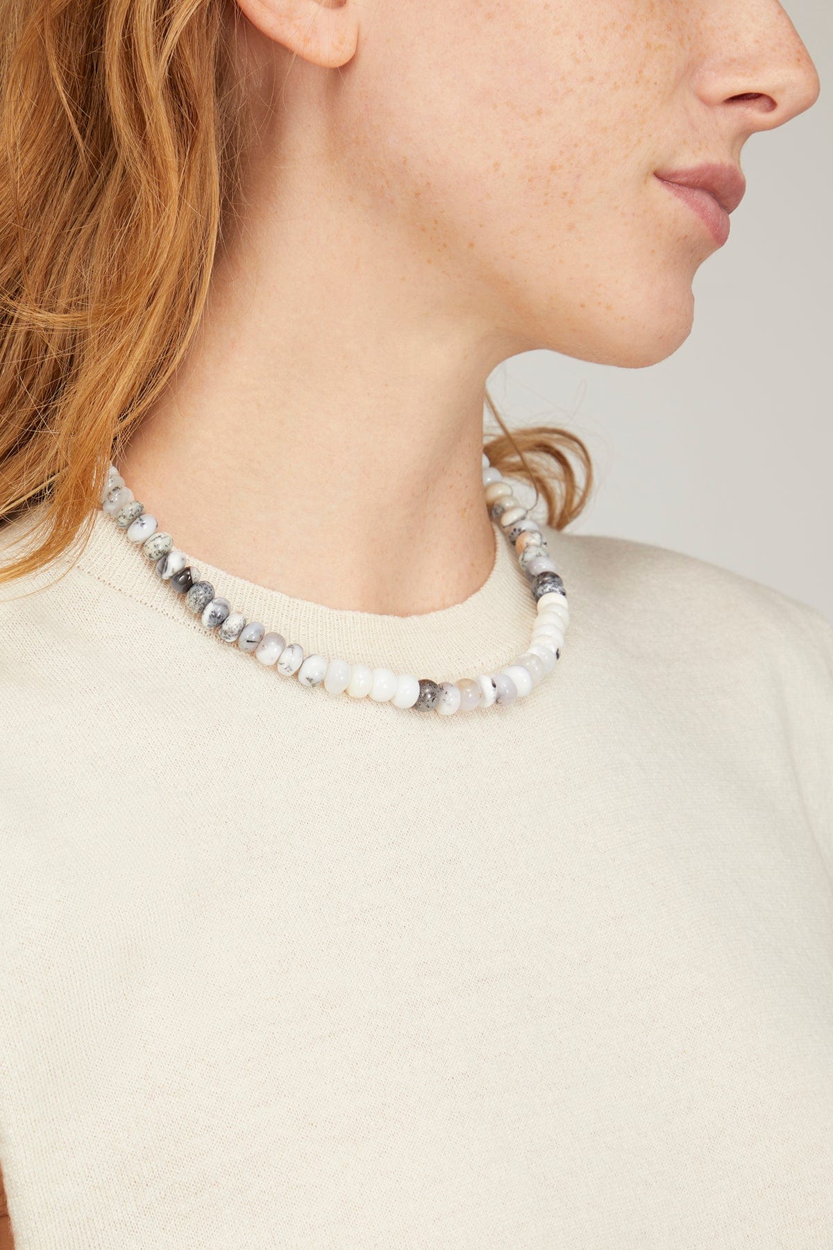 Candy Necklace in Cookies and Cream Opal - Image 2
