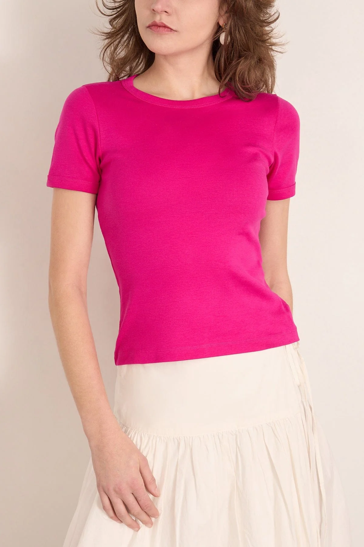 Car Tee in Fuchsia - Image 3