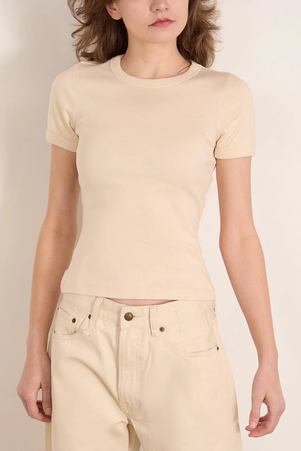 Car Tee in Off White - Image 3