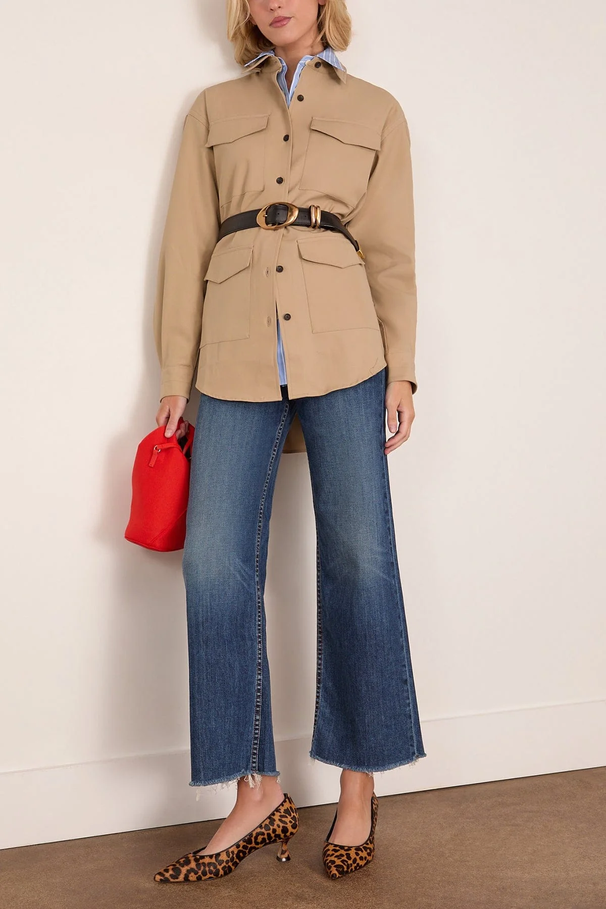 Cargo Jacket in Khaki - Image 2