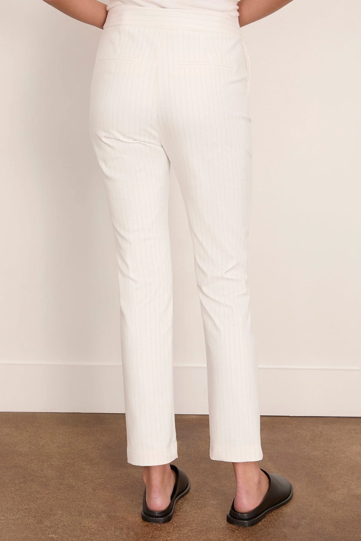 Carine Trouser in White/Black - Image 4