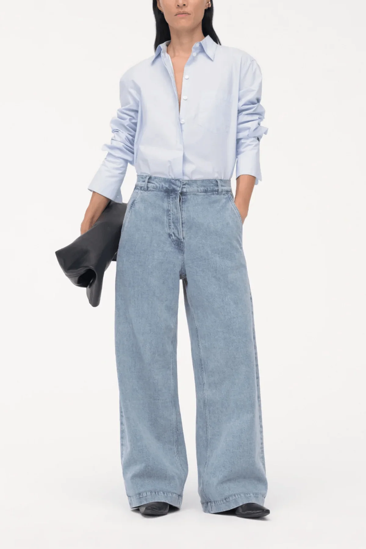 Carpenter Denim Pant in Light Blue Wash - Image 2