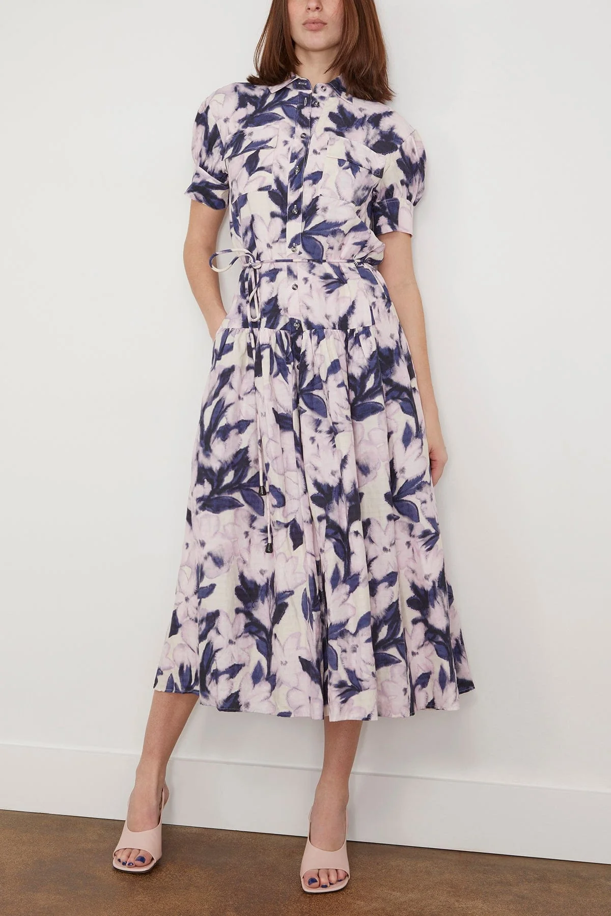 Carrington Dress in Lilac/Off White (TS) - Image 3