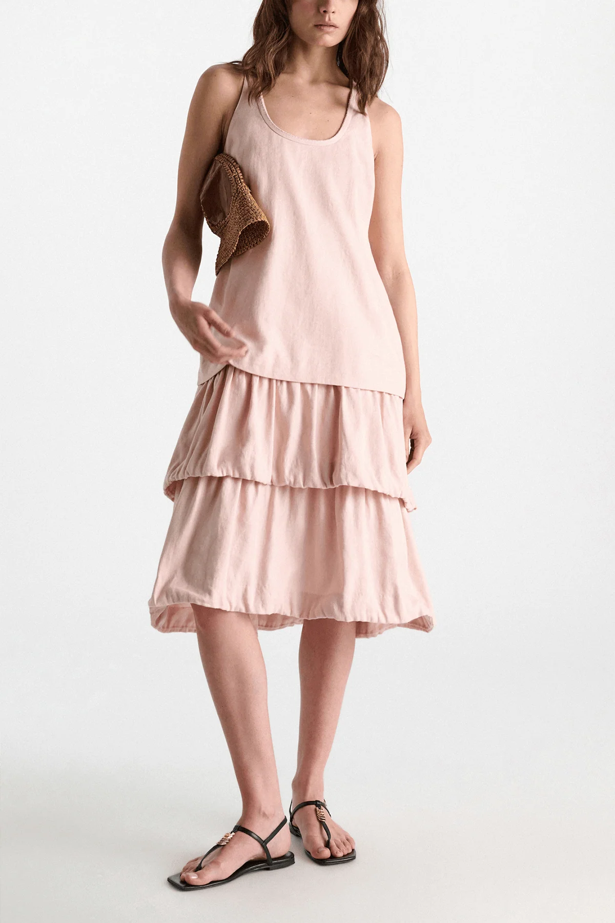 Casual Sophistication Dress in Powder - Image 2