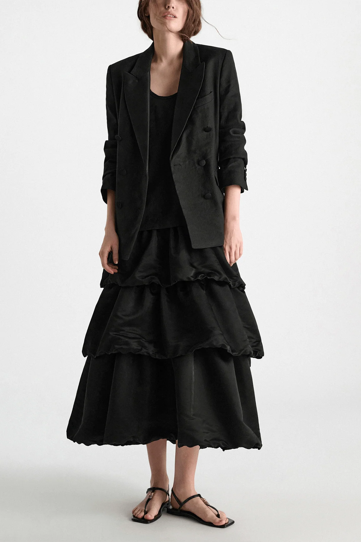 Casual Sophistication Jacket in Pure Black - Image 2