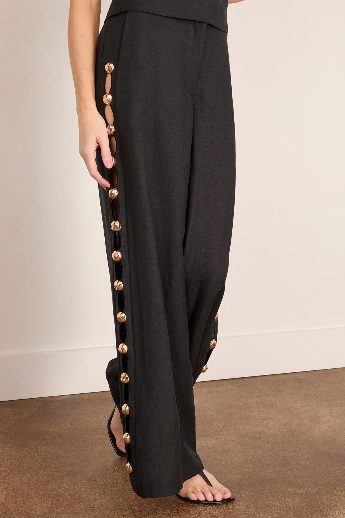 Cayman Wide Leg Pant in Black - Image 3