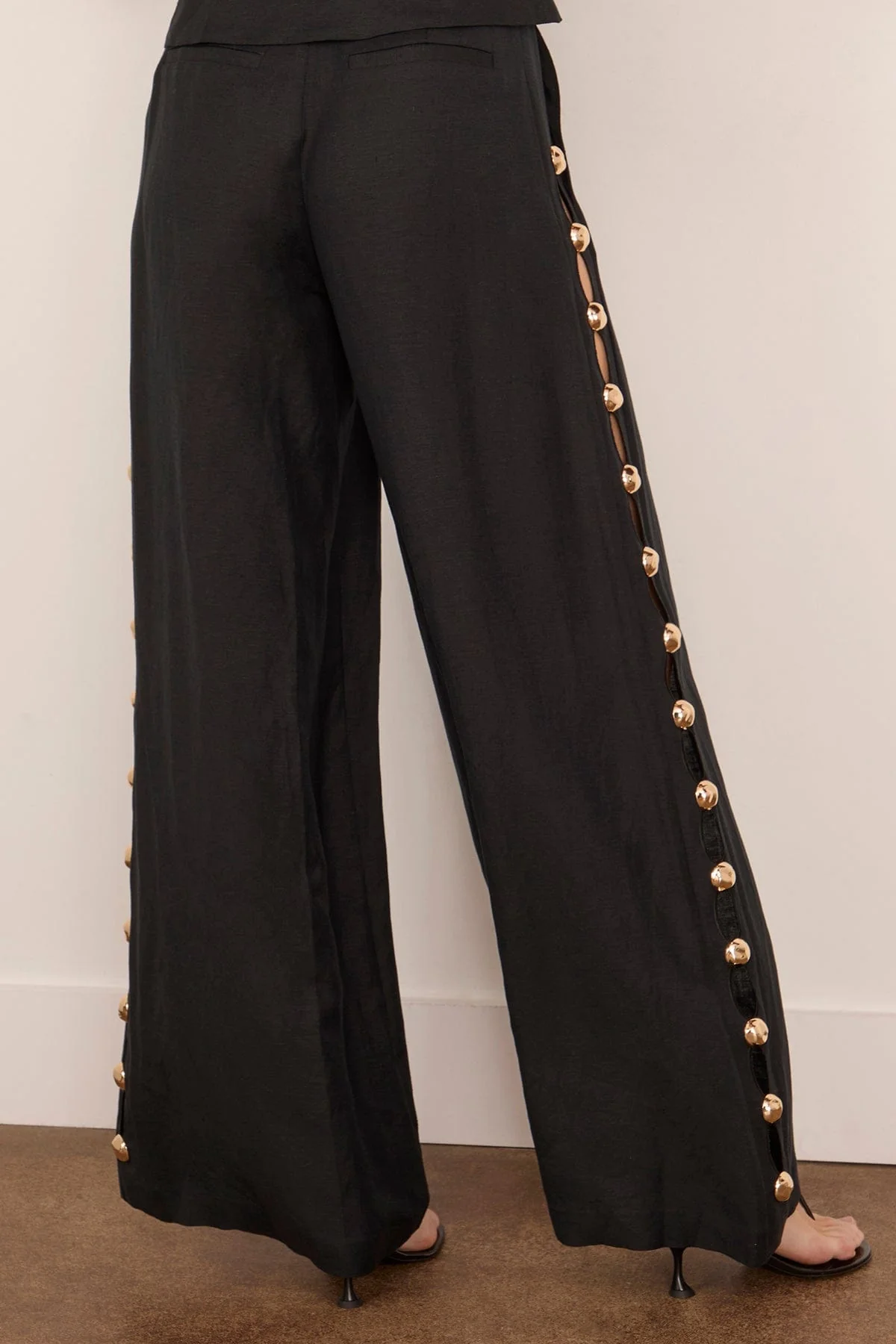 Cayman Wide Leg Pant in Black - Image 4