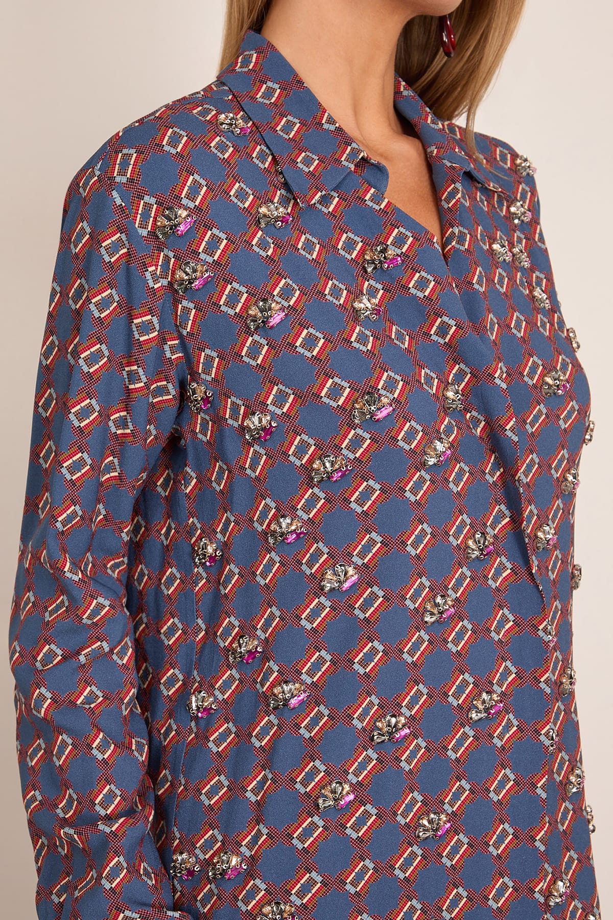 Celindra Shirt in Blue - Image 5