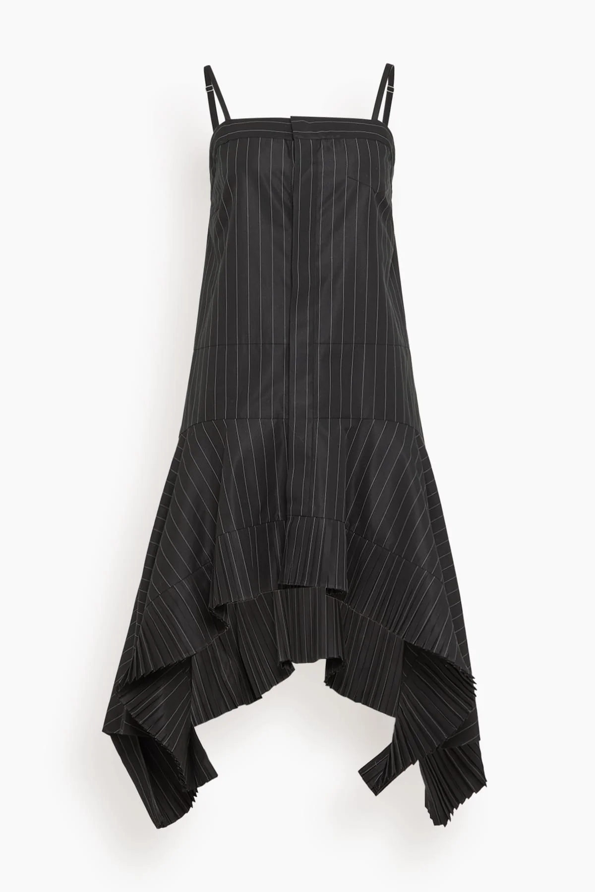 Chalk Stripe Dress in Black