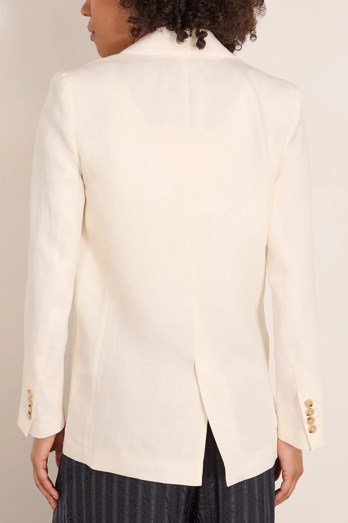 Chic Linen Cloth Jacket in Crystal - Image 4
