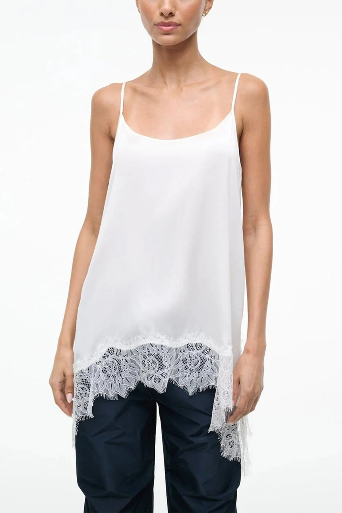Chloe Silk Cami in Ivory - Image 3