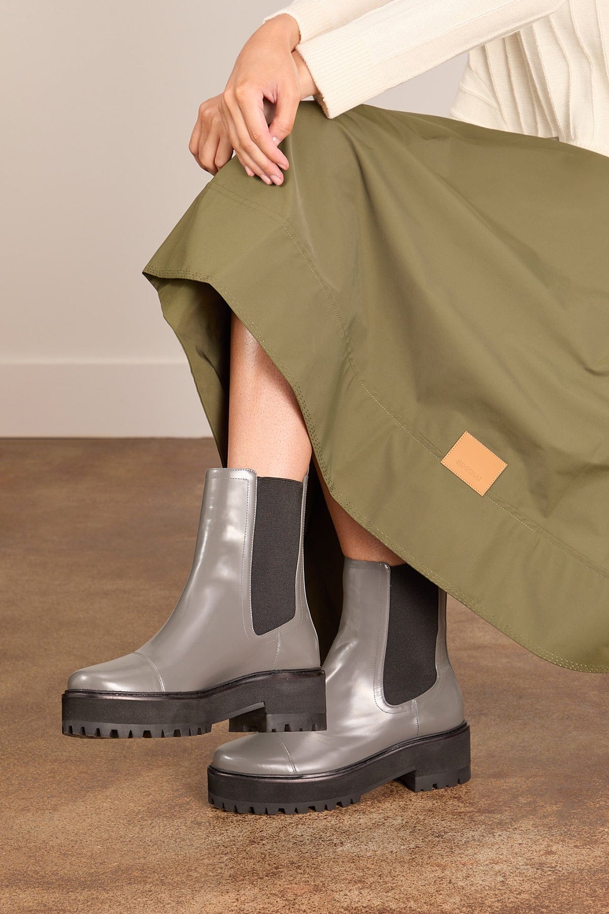 Christina 45 Boot in Cement - Image 2