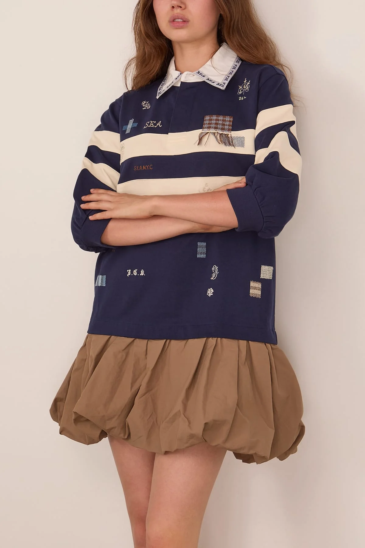 Claira Rugby Dress in Multi - Image 3