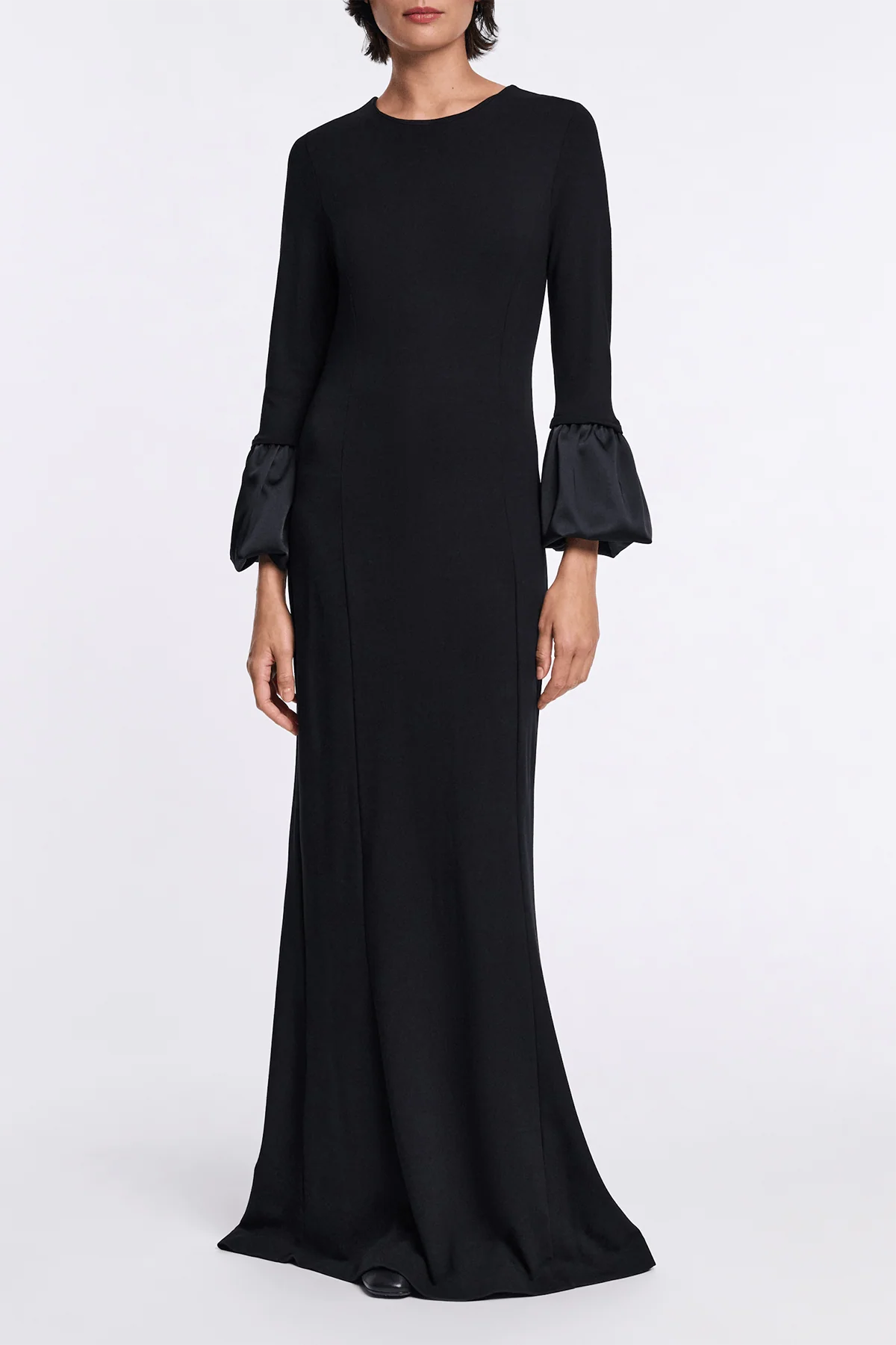 Cloudy Allure Dress in Pure Black - Image 2
