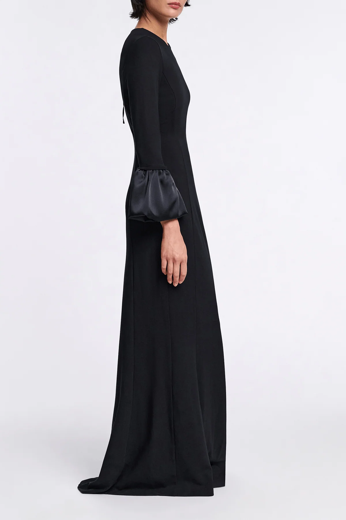 Cloudy Allure Dress in Pure Black - Image 4