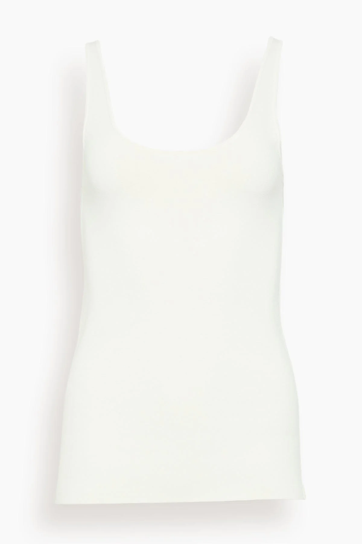 Compact Knit Tank in White