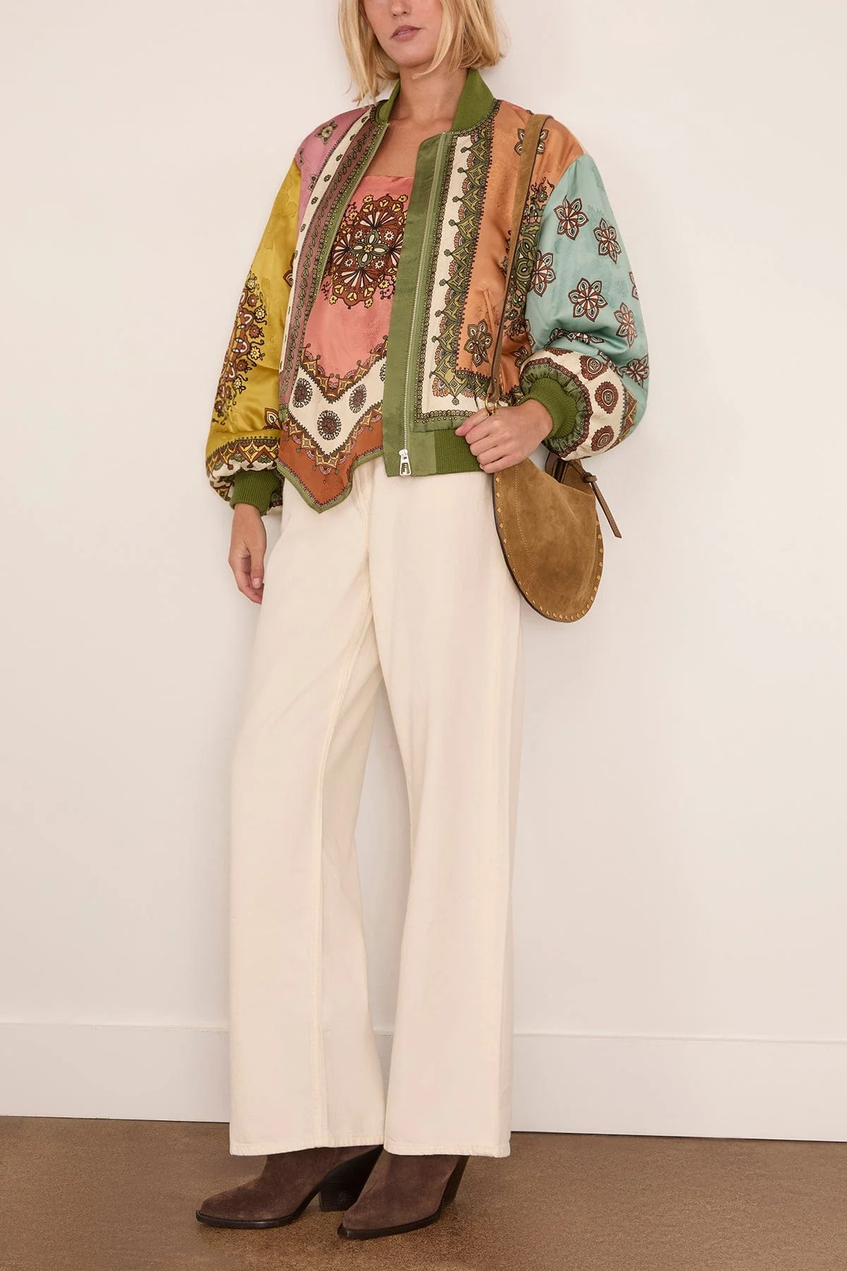 Contina Bomber Jacket in Multi - Image 2