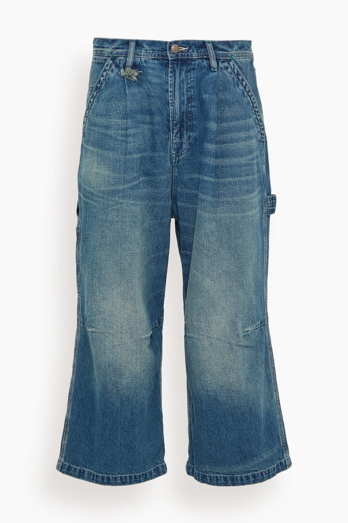Crop Wide Leg Carpenter in Depot Blue