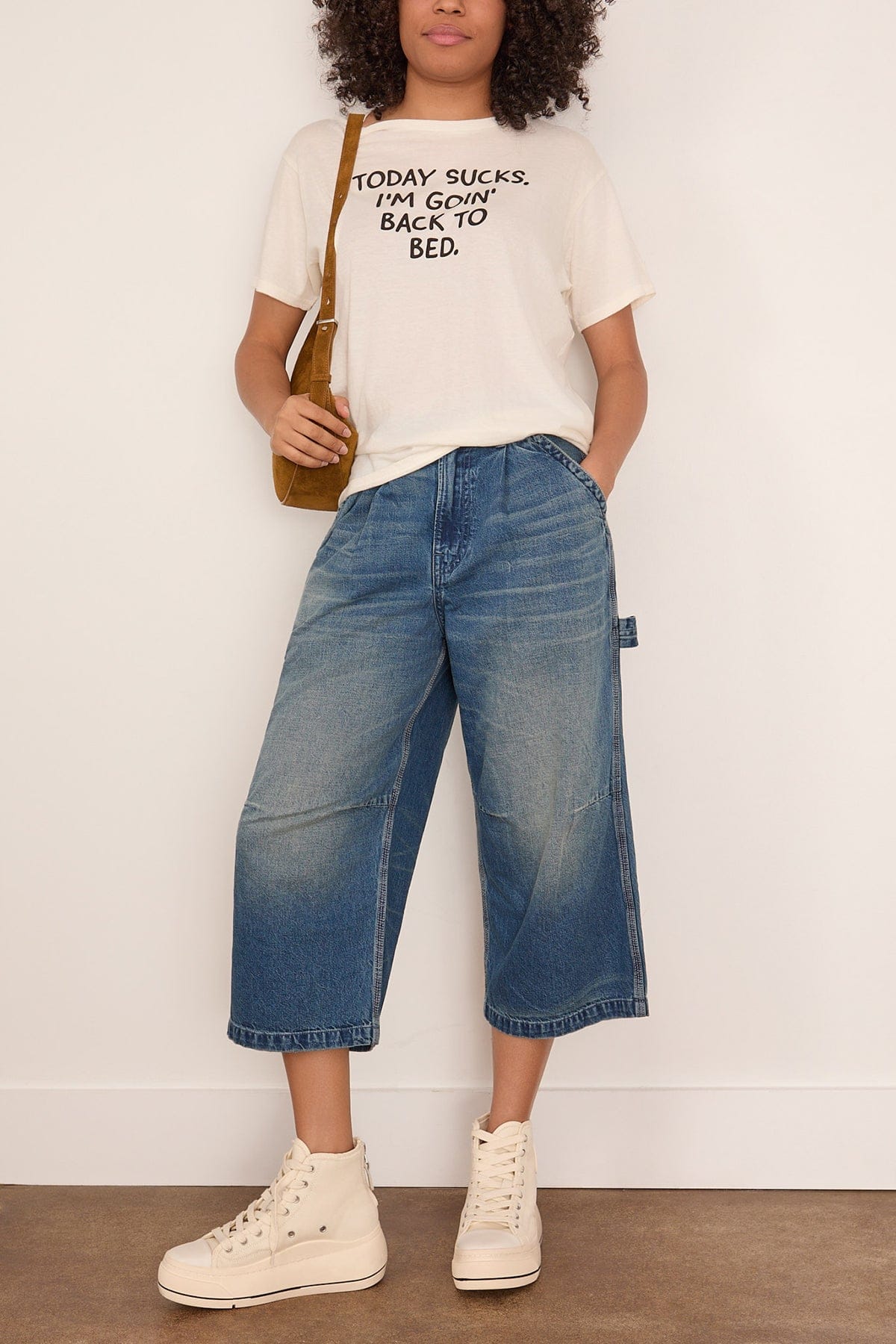 Crop Wide Leg Carpenter in Depot Blue - Image 2