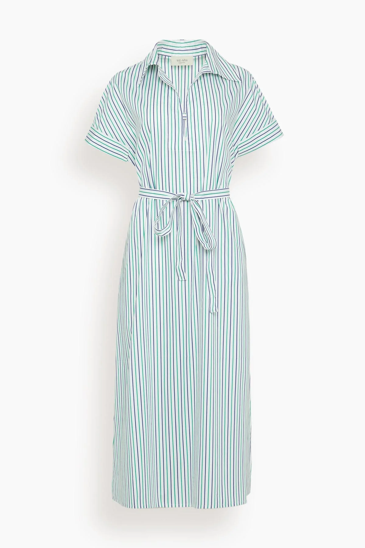 Darla Dress in Green Stripe