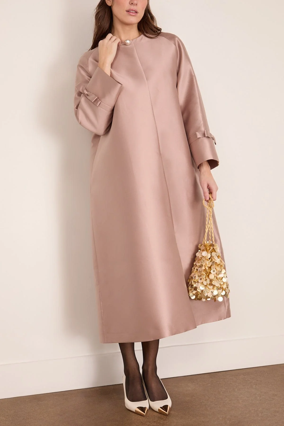 David Midi Coat in Rose - Image 2