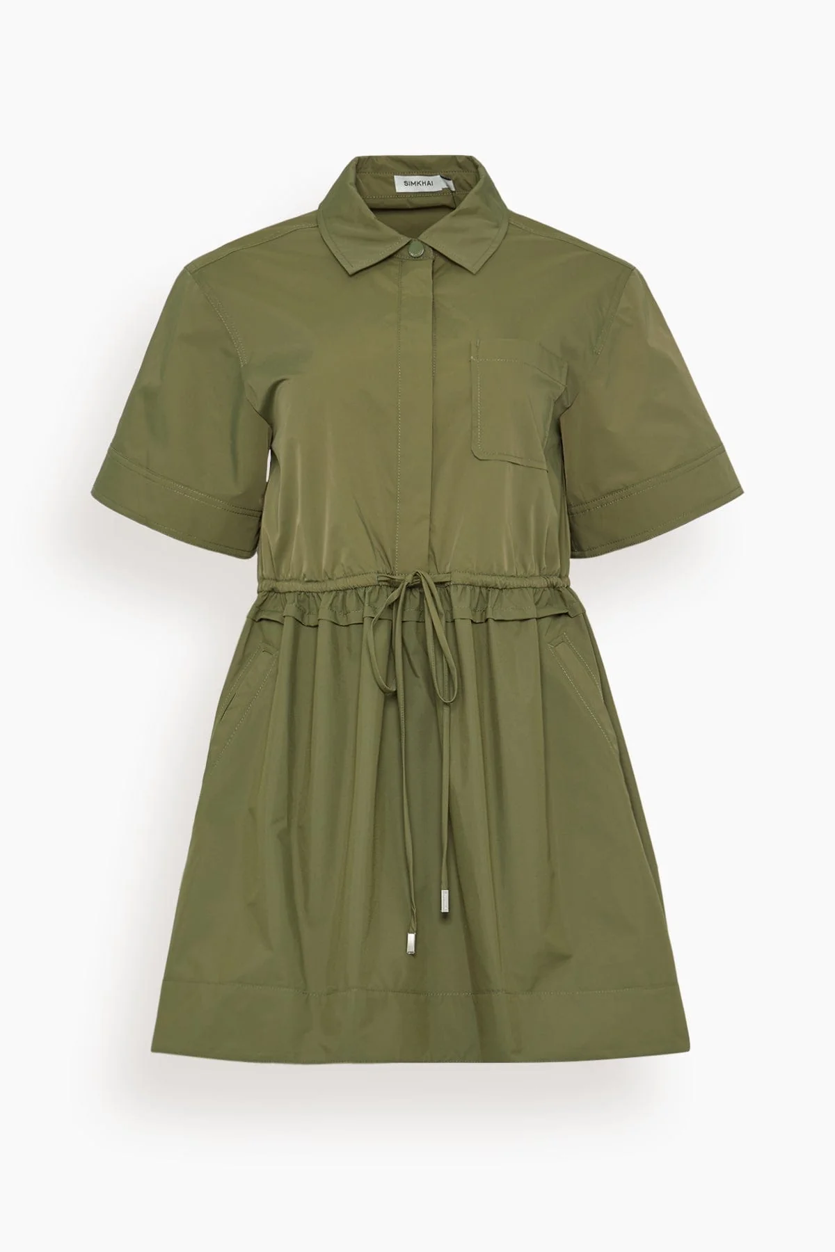 Dawson Shirt Dress in Olive
