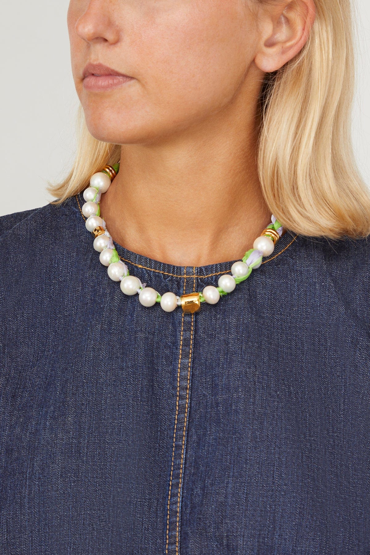 Daybreak Collar in Lavender and Lime - Image 2