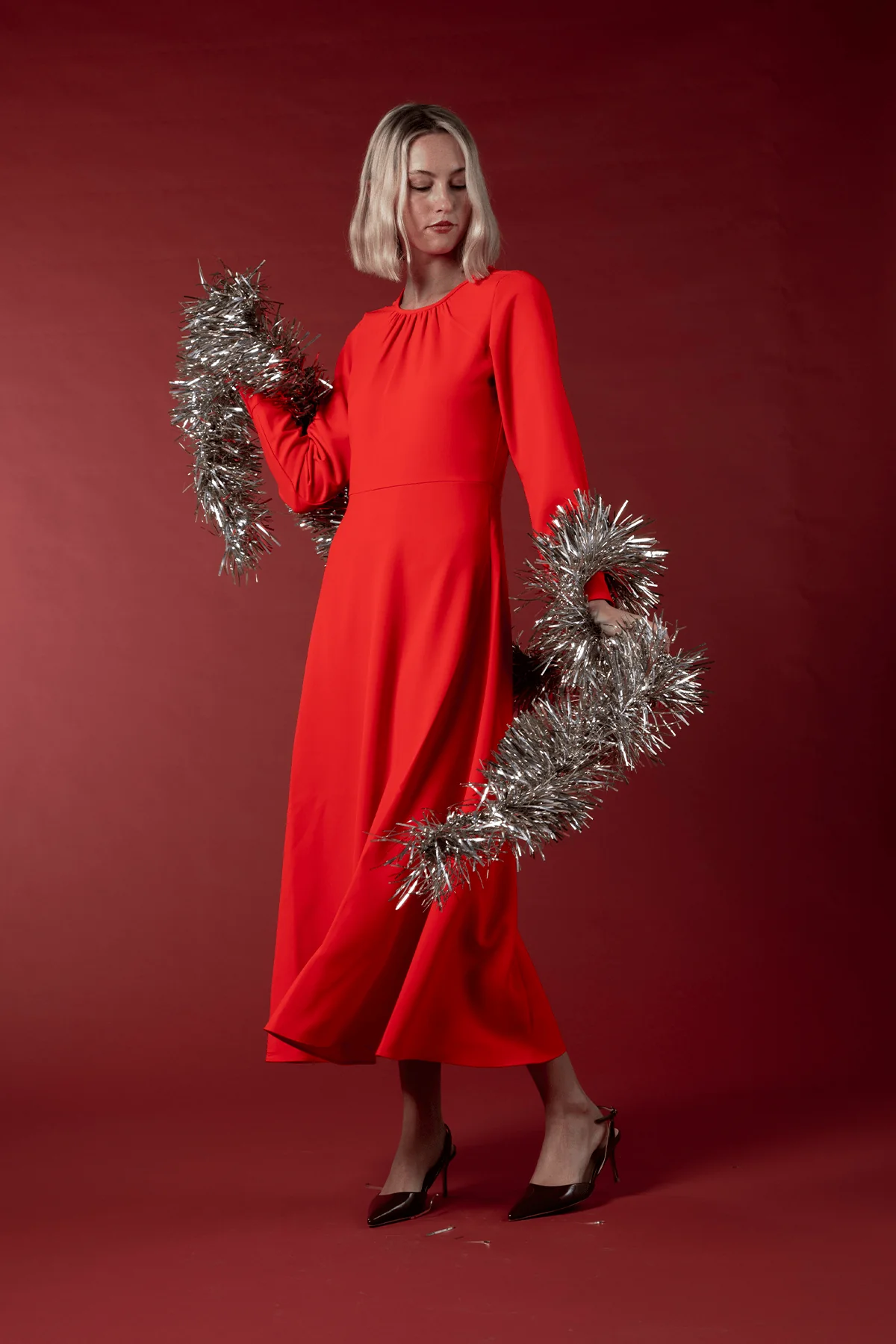 Delancey Dress in Red - Image 6